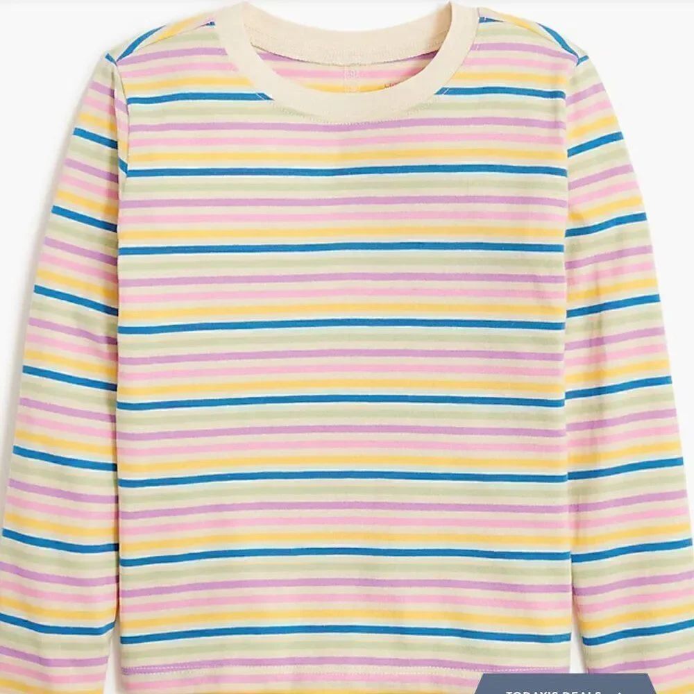 crewcuts cb194 rainbow striped long sleeve shirt size xs NWT